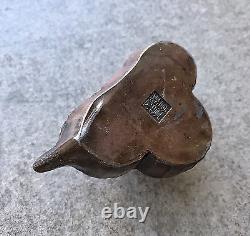 A Signed Japanese Meiji Era Patinated Metal Water Dropper