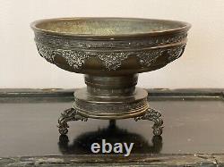Antique Japanese Bronze Lkebana Vase 1880