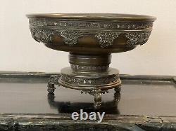 Antique Japanese Bronze Lkebana Vase 1880