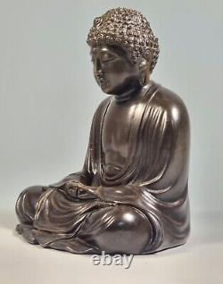 Antique Japanese Bronze Meiji Period Okimono Of The Great Buddha Of Kamakura