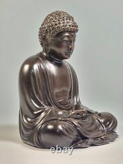 Antique Japanese Bronze Meiji Period Okimono Of The Great Buddha Of Kamakura