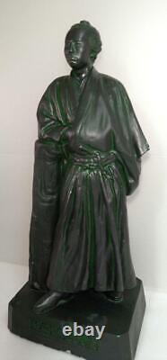 Bronze statue Ryoma Sakamoto Meiji Restoration Japanese antique 68cm