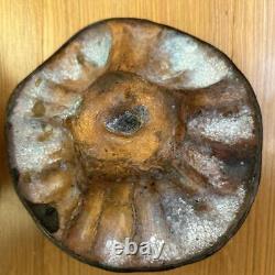 FROG PUMPKIN Bronze Accessory Case 6.6 inch Pot Box MEIJI Era Japanese Antique