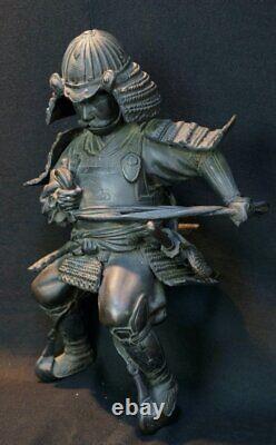 Japan bronze Samurai bronze lost wax sculpture 1900s Meiji art