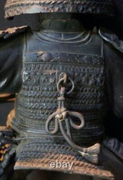 Japan bronze Samurai bronze lost wax sculpture 1900s Meiji art