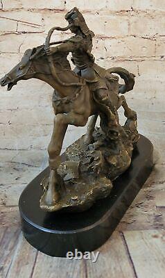 Japanese Bronze of a Samurai on Horseback Meiji Sculpture Signed No Reserve SALE