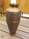 Large 18.5 Antique Dragons Japanese Vase, Meiji Period Heavy Brass Bronze