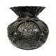 Meiji Japanese Bronze Vase - Treasure Sack Of Hotei Or Daikokuten