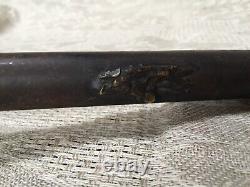 Meiji Period Bronze / Copper Japanese Calligraphy Brush and Ink Holder c. 1880