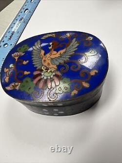 Rare Antique Meiji Period Japanese Cloisonne Box