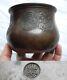 Antique 19ème Siècle Japonais Meiji Marqué Bronze Trépied Censer Pot Burner Bowl Japon