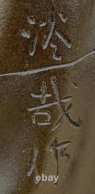 Bronze Japonais de l'époque Meiji Okimono de Shoki avec épée, signé