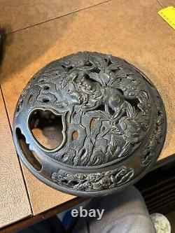 Brûleur d'encens en bronze japonais signé de l'époque Meiji