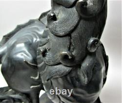 Superbe sculpture en bronze de l'ère MEIJI japonaise - Bête mythologique vers 1870 antiquité