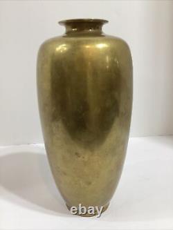 Vase aigle en bronze de l'époque meiji japonais antique, 9 1/2 pouces de haut