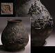 Vase En Bronze Japonais Antique: Sculpture D'art Du Village De Montagne Jarre De L'ère Meiji