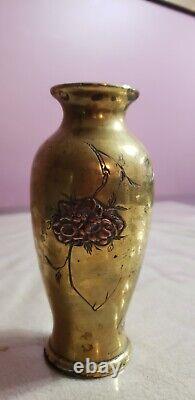Vase en bronze japonais, période Meiji du 19ème siècle