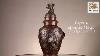 Vase En Bronze Patiné Japonais De L'époque Meiji 1868-1912